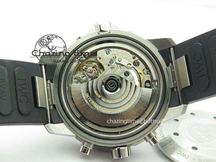 MIROTIME 0512 Aquatimer Chrono IW376803 V6F 1:1 Best Edition Blue Dial On Rubber Strap A WellDesigned 7282